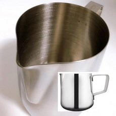 1000ml 스테인레스 손잡이달린 우유거품기 라떼아트용 밀크저그 스팀피쳐 중형, 1개