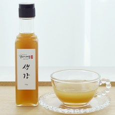 엄마애뜰 맵지않은 수제 햇 생강진액 국내산 100% 생강즙 선물 생강차 180ml 1병 수제청 생강원액