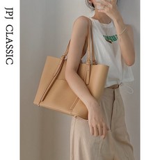 암소가죽 토트백 여성전용 대용량 숄더백 캐주얼 출근 준명품가방 여자중저가가방브랜드