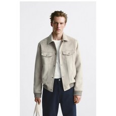  자라 ZARA 스웨이드 점퍼 자켓 가죽 레더 월간선물상점20240206  상품 이미지