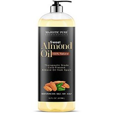 MAjestic 순수 Sweet Almond Oil 트리플 A grAde quAlity 순수 And nAturAl from spAin Cold Pressed, One Color_One Size, One Color_One Size, 상세 설명 참조0