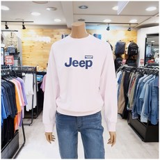 지프 불광점 (70%할인) 캐주얼한 코디로 데일리하게 입기 좋은 면 100% 남여공용 JEEP 그릴 맨투맨 티셔츠 !!(JM8TSU872)