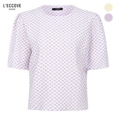 레코브 (레코브) 펀칭 배색 반팔 티셔츠(LU41B6ST033X)