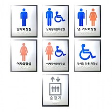 화장실 점자표지판 모음 아크릴 포멕스 점자 촉지판, 승강기-아크릴, 1개
