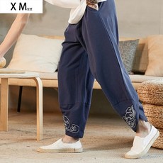 도사 바지 도포 엔틱 남자 린넨 중국식 승 옷 얇은 윈난성 소수 관습관 공연복 빅