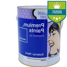 무광노랑130940 13-0940 외부용 4L 페인트 노랑 팬톤 외부용 무광 4종, 본상품선택, 1개
