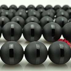 6mm 8mm 10mm 12mm 14mm 16mm 천연 스톤 비즈 블랙 라운드 매트 오닉스 블랙 라인 아가타 비즈 홈메이드