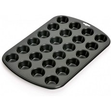 영국직배송 KAISER 24컵 미니 머핀 팬 38 x 27cm 크리에이브 매우 좋은 비스틱 코팅 짧은 베이킹 타임으로 달콤하고 맛있는 레