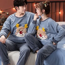 커플잠옷 신혼부부선물 크리스마스선물 수면잠옷 홈웨어 룰루돌프 잠옷