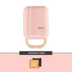 타코야끼기계 650W 전기 샌드위치 메이커 와플 머신 토스터 베이커 아침 식사 기계 타코 야키 팬케이크 도너츠 5 플레이트, 핑크 1 접시