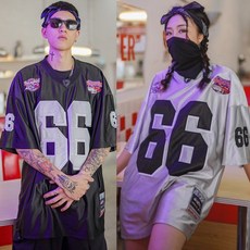 [D블리] 식스티 저지 반팔티 짐웨어 오버핏 블록코어 저지 럭비 유니폼 방송댄스 댄스복 공연의상