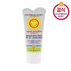 [캘리포니아베이비] 슈퍼 센서티브 SPF 30 썬스크린 82g, 없음, 상세설명 참조