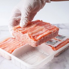 [천삼백케이] [오버파워푸드] 홍게살 붉은대게살 모듬살 1kg 국내산 속초 가공 냉동, 단품