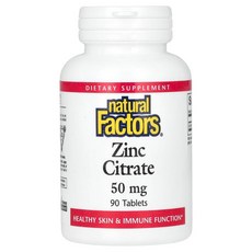 네츄럴팩터스 아연 아르기닌 킬레이트 50mg 90정, 1개