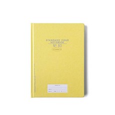 DesignWorks Ink Standard Issue Cloth 하드 커버 노트북 No. 80 (7.5 "X 10.25") 황토, 단일옵션
