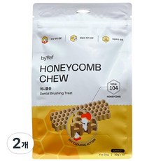 바이레프 강아지 허니콤츄 10g x 12p 양치껌 120g 2개, one option, 1개 - 허니콤츄