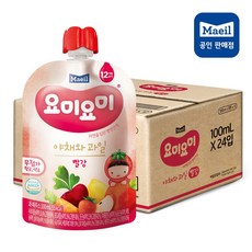 매일유업 요미요미 야채와과일 빨강 100ml, 24팩