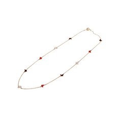 러브리티 14k 세라믹 나비 목걸이 (45cm)