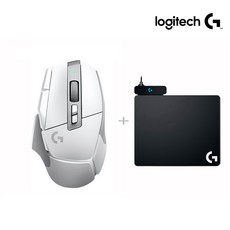 로지텍코리아 (정품) G502 X LIGHTSPEED 무선 게이밍 마우스+ 로지텍 파워플레이 POWERPLAY, 화이트+파워플레이