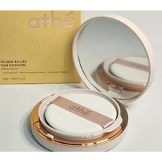 [본사정품] 아떼 비건 릴리프 라이팅 톤업 선쿠션 SPF50+ PA++++ 12g 자외선 차단제 햇빛 차단 미백 저자극 수분 보습 데일리 화장품 베이스 메이크업 민감 피부