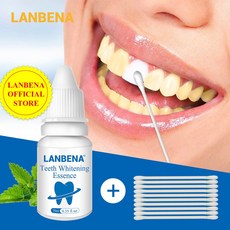 LANBENA 화이트닝 에센스 파우더 구강 위생 클리닝 치아 관리 세럼 제거 플라크 얼룩 치아 표백 치과 도구 1개