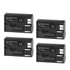 PALO 2650mAh BP 511 BP-511 BP511 BP511A 카메라 배터리 LCD USB 듀얼 충전기 EOS 40D 300D 5D 20D 30D 50D 10D D60, 04 4pcs battery