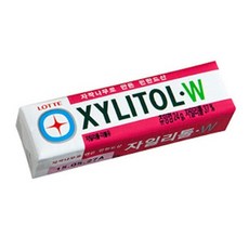 롯데 자일리톨 츄잉껌 W, 24g, 15개