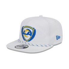 New Era 블랙 프라이데이 남성용 화이트 로스앤젤레스 램스 티 골퍼 9FIFTY 스냅백 모자 - 뉴에라귀달이모자