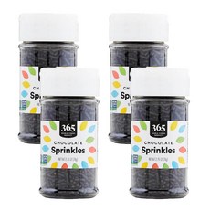 365 Whole Foods Market Chocolate Sprinkles 홀푸드마켓 초콜릿 스프링클, 4개, 78g