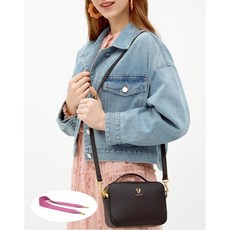 질스튜어트 악세서리 20FW 블랙 JILLSTUART 하트 로고 미니 크로스백 (크로스+웨빙 투웨이 끈 증정) JABA0F907BK