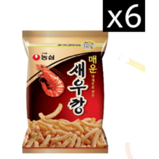 농심 매운 새우깡, 400g, 6개