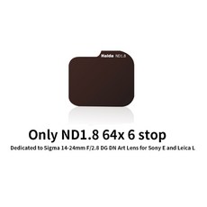 ND필터 Haida 후면 ND8 ND12 ND64 ND1000x 맑은 밤 필터 키트 Sigma14-24mm f/2.8 24mm 20mmF1.4 DG DN 아트 렌즈 Sony E/L, [04] Only ND1.8, 04 Only ND1.8