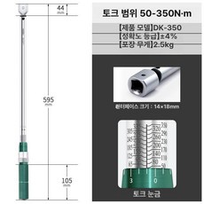 토크렌치 에보파워 클리너 가벼운 닌자 청소기 자동먼지비움 에보파워시스템 엠티, 기본 색상, 50-350N.m 14x18mm 토크