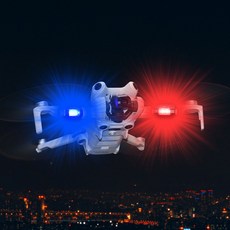 DJI 드론 야간 비행 플래쉬 램프 LED DIY 싸이키 발광 나이트 악세사리 캠핑 오토바이 자동차 자전거 튜닝 안전 조명 보행, 1개, (미니) 플래쉬램프