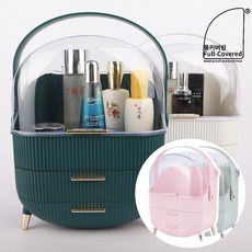 풀커버링 대용량 모던 인테리어 화장품 정리대 정리함 보관함 4colors, 풀커버링 플레어 화장품정리함 - 민트, 1개