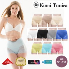 [쿠미투니카] [방송히트] KTPT010 라이크라 쿨 메쉬 빅사이즈 보정팬티 10종 (90