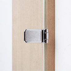 장식장 무타공 유리 경첩 인도어 크롬 사각 중간 1개 가구 진열장