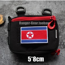 나라 국기 와펜 자수 패치 의류 열접착
