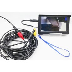 무선5.5mm/9mm av 내시경 카메라 4.3 인치 화면 내장 배터리 휴대용 휴대용 내시경 현미경, 01 2m, 02 9mm