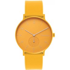 스카겐 Skagen Aaren 컬러 실리콘 쿼츠 41mm 미니멀 손목시계