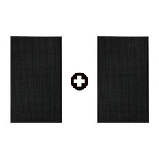 베스트그립 DIY 게이밍 다용도 프리미엄 마우스 그립테이프 2개입 세트, 블랙 사각, 1세트