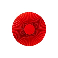 종이꽃 레드 종이부채 경사 진열창 Meichen종이접기 결혼식 장식품 배경 대형 종이공예 플라워, T08-원형 쥘부채 직경 60cm켄트지 단색
