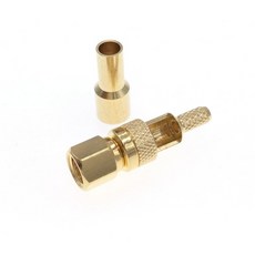 RG174 RG179 RG316 케이블 RF 커넥터 용 창문이 있는 SMC 암 크림프 10pcs, 10개