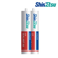 신에츠 AK 초산 실리콘 실란트 투명 300ml 유리 공사 창틀 어항 수족관 수조, 1개