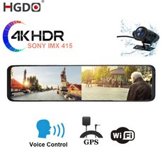 후방 카메라 HGDO 미러 비디오 레코더 대시 캠 D566 12 인치 4K Dvr 3 i, D566-NO GPS_NO