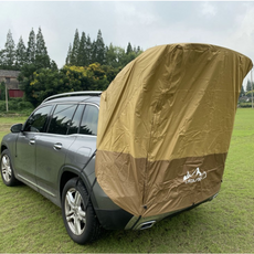 차박도킹 텐트 범퍼가림막 쉘터 캠핑 SUV, 검정 (철관 없음)