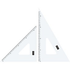 우치다 삼각자 18cm×2mm 눈금부 1-809-1802, 본문참고