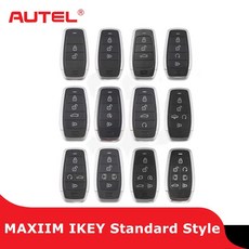 자동차디지털키 스마트키 차량 원격 AUTEL MaxiIM IKEY KM100 KM100E IM508 IM608 키 생성기 프로그래머와 함께 사용되는 표준 스타일 독립 스마트, 1)2 Buttons Number 1, 1개