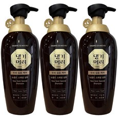 댕기머리 뉴골드 샴푸 500ml 3개 한방 탈모케어