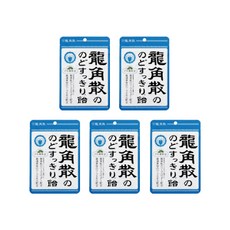 일본 목캔디 용각산 봉지 사탕 캔디 박하맛, 100g, 5개